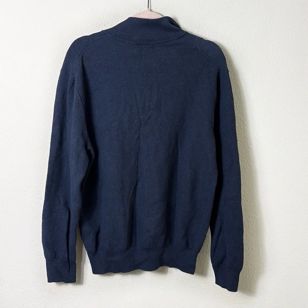 Polo Ralph Lauren Quarter Zip Pullover Sweater in Navy Blue size Large